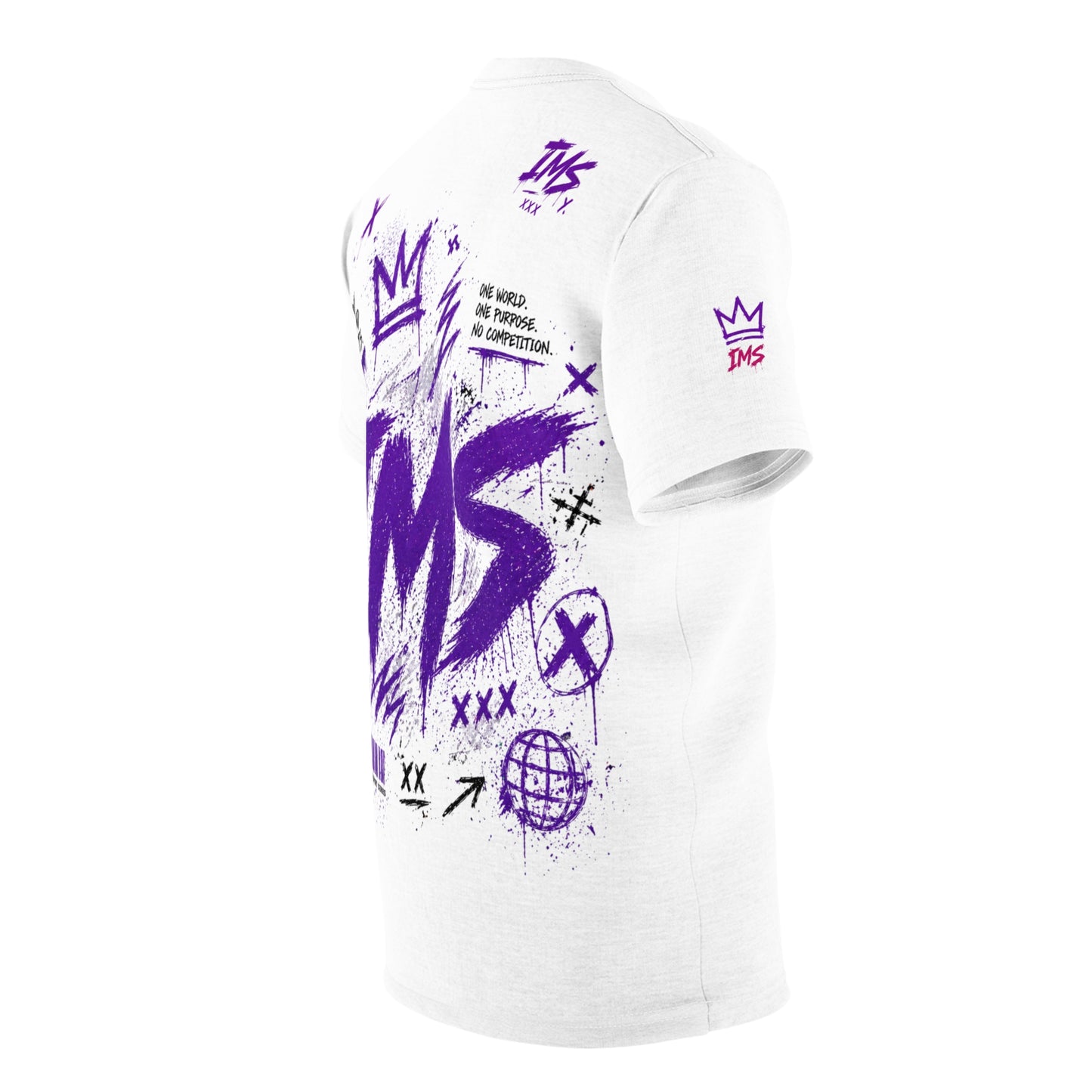 Graphic Graffiti Tee Purple