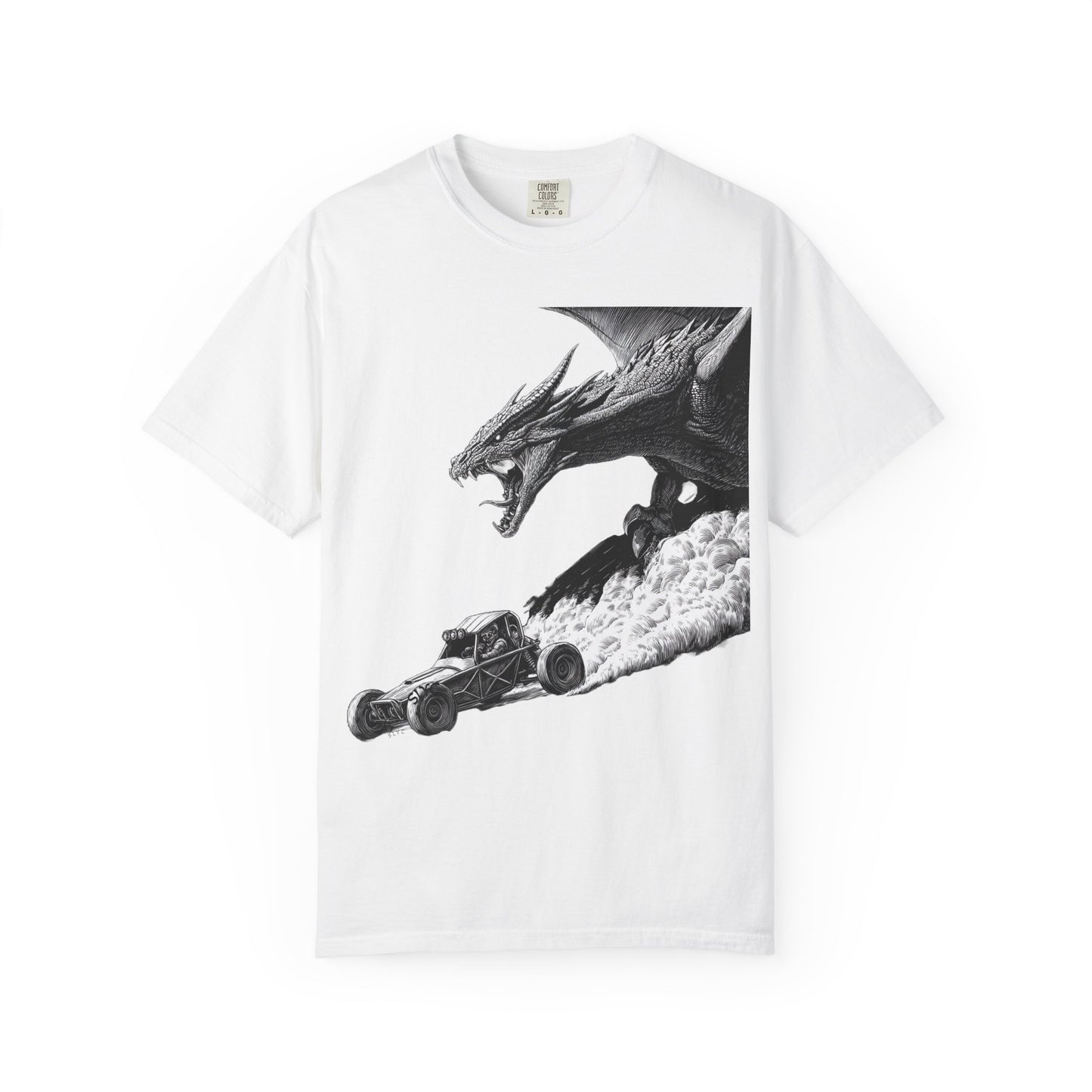 Dragon Race Unisex T-shirt, Fantasy Tee, Graphical Art Shirt, Gift for Gamers, Unique Graphic Tee, Cool Streetwear