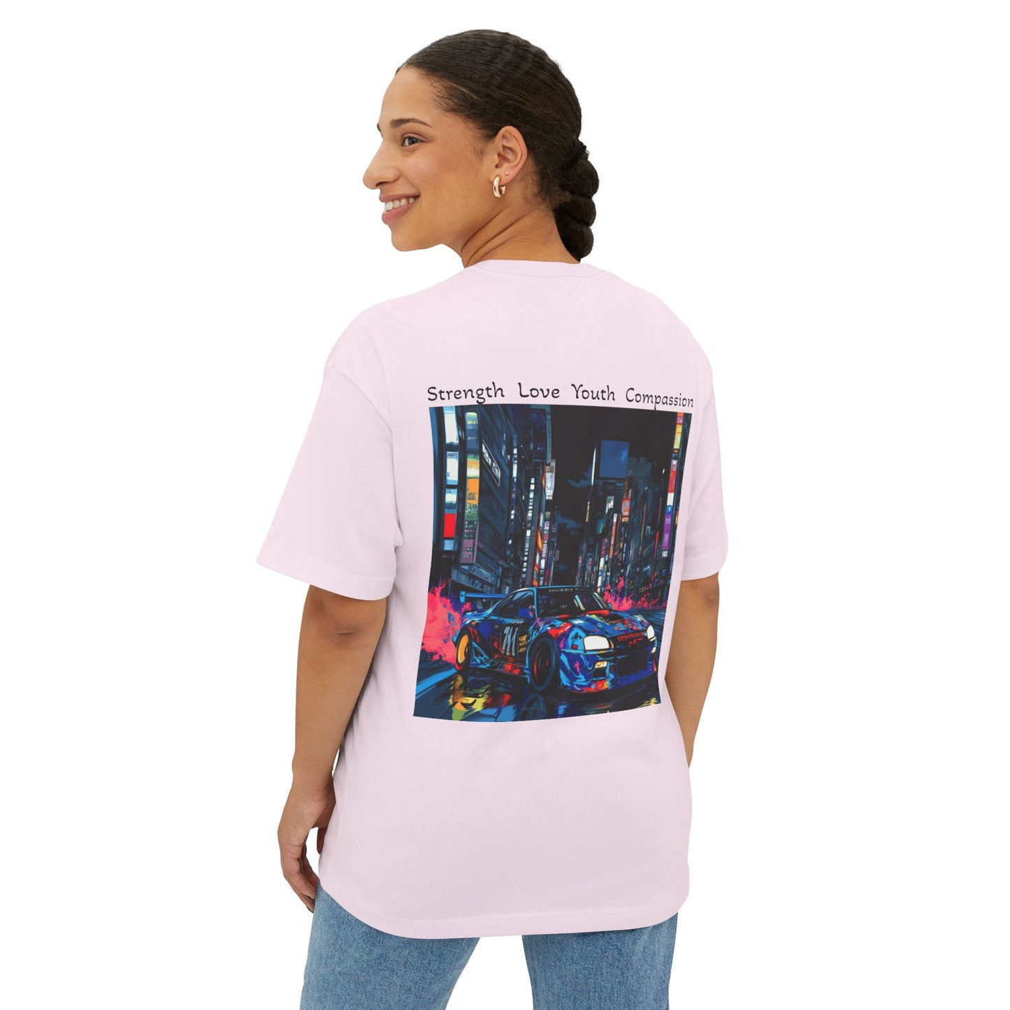 Urban Vibe Boxy Tee - Oversized Unisex T-Shirt, Streetwear Fashion, Graphic Tee, Cool Casual Wear, Retro Style, Perfect Gift