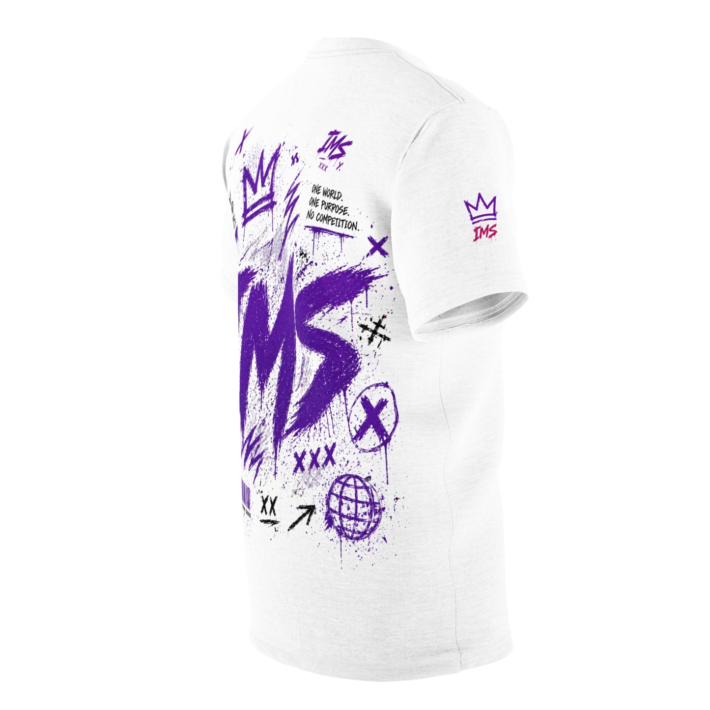 Graphic Graffiti Tee Purple