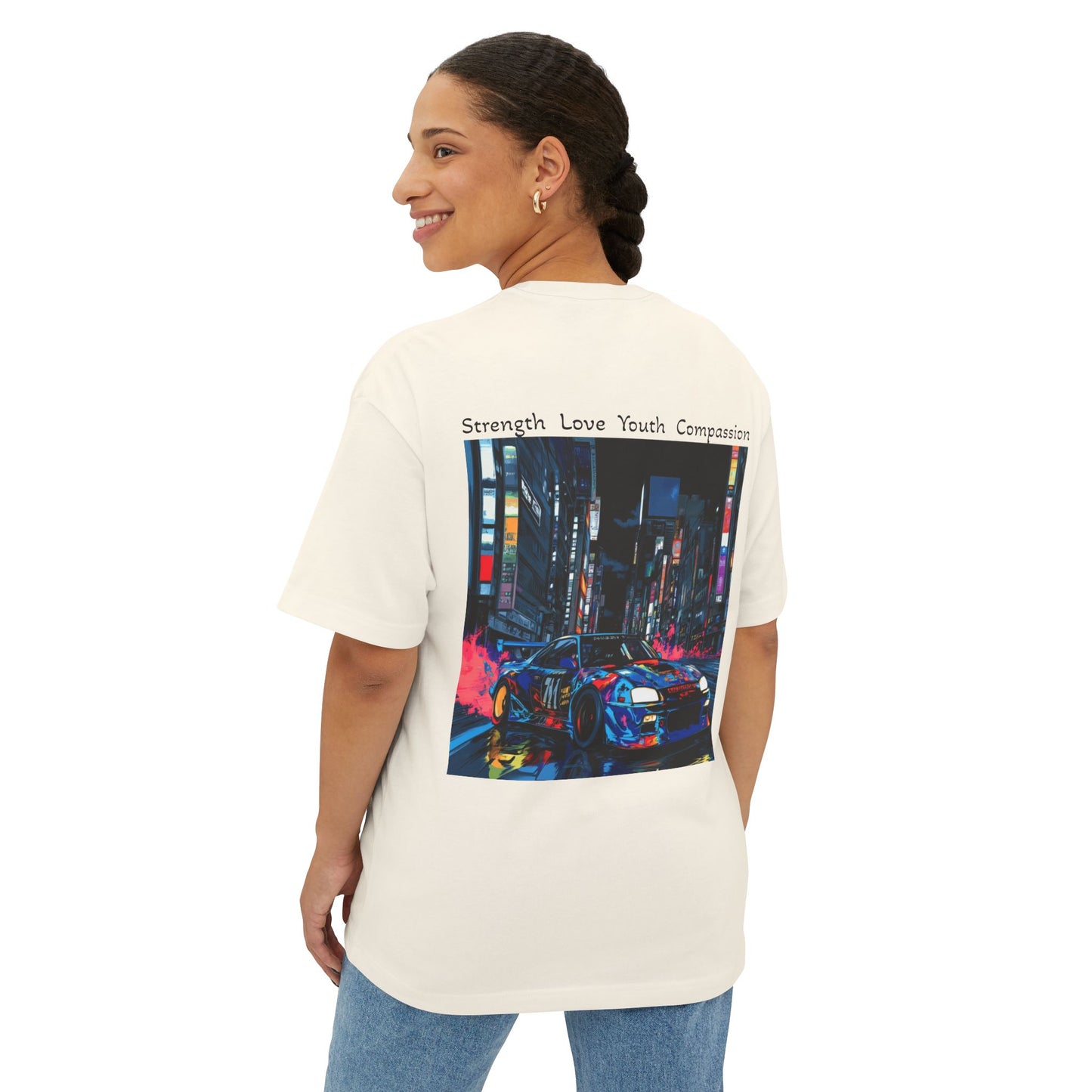 Urban Vibe Boxy Tee - Oversized Unisex T-Shirt, Streetwear Fashion, Graphic Tee, Cool Casual Wear, Retro Style, Perfect Gift