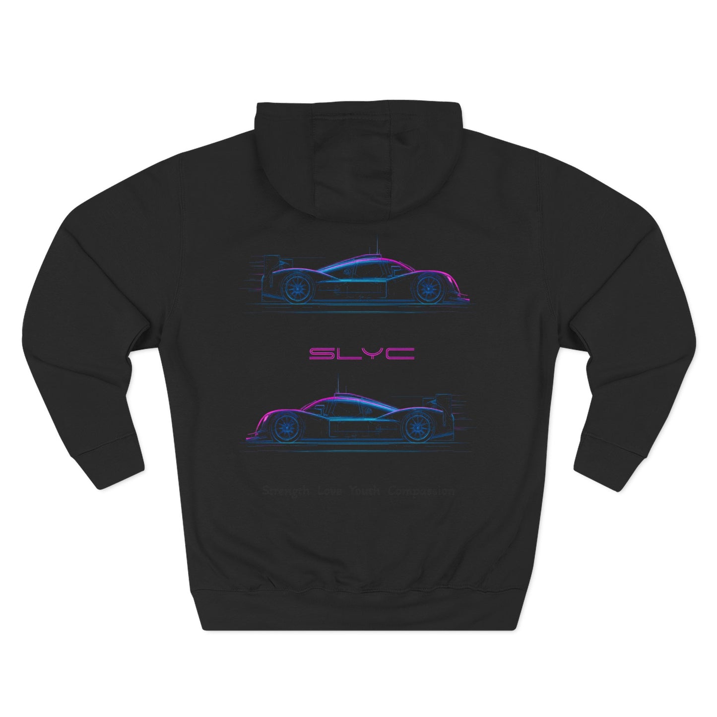 Three-Panel Fleece Hoodie | Stylish Casual Wear, Gift for Car Enthusiasts, Cozy Hoodie for All Seasons, Trendy Streetwear