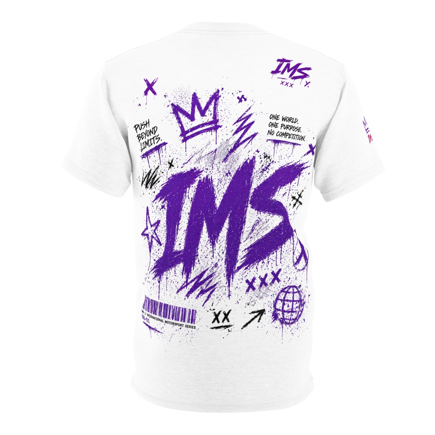 Graphic Graffiti Tee Purple