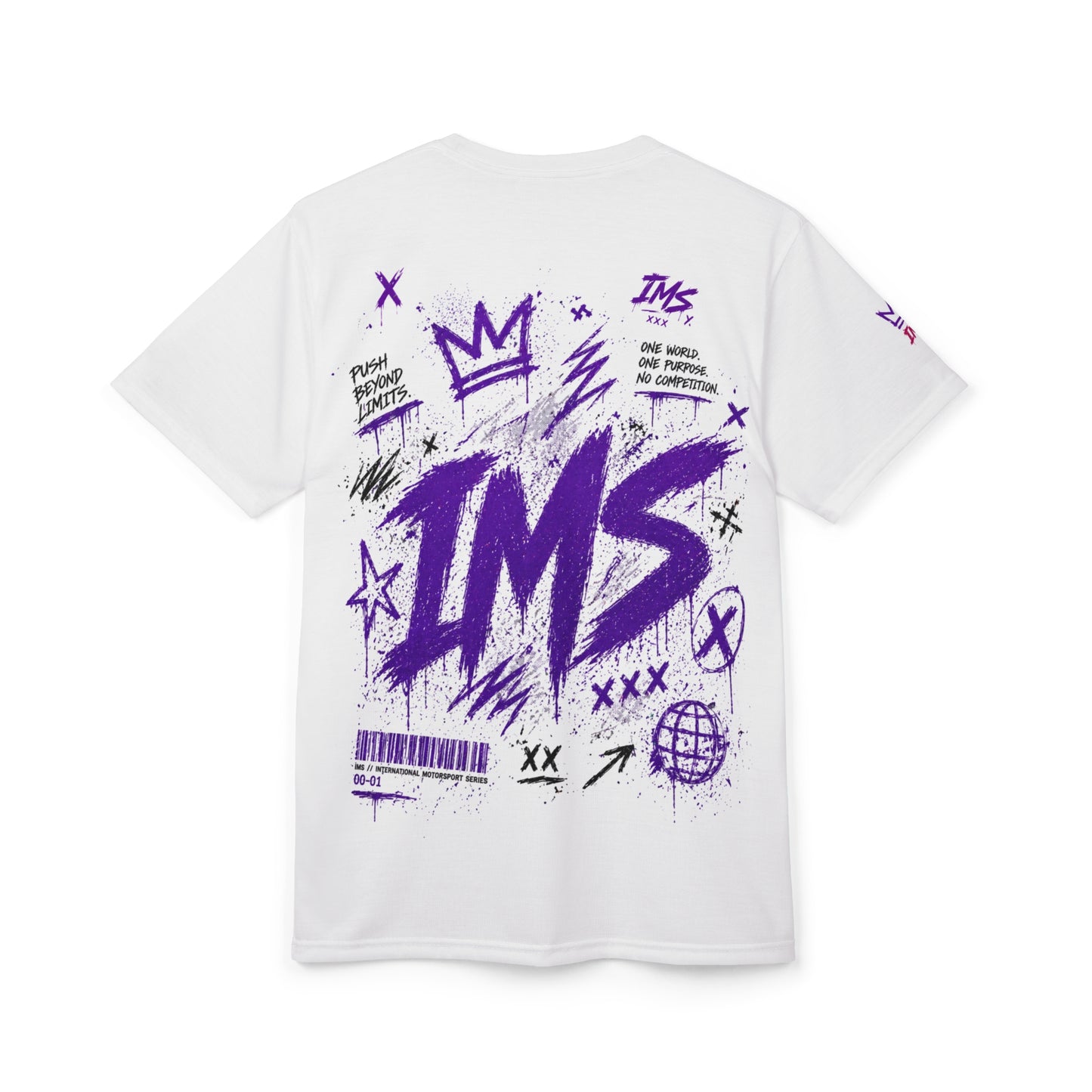 Graphic Graffiti Tee Purple