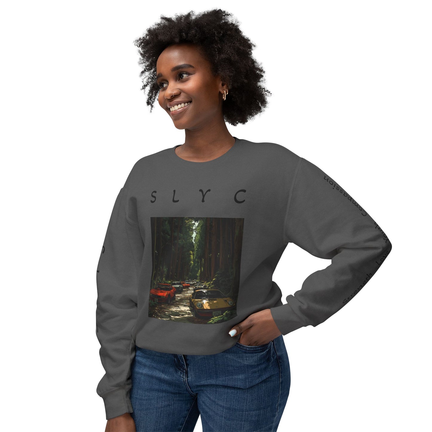 Nature-Inspired Unisex Crewneck Sweatshirt, Cozy Autumn Wear, Gift for Adventurers, Eco-Friendly Fashion, Hiking Clothes, Casual Sweatshirt
