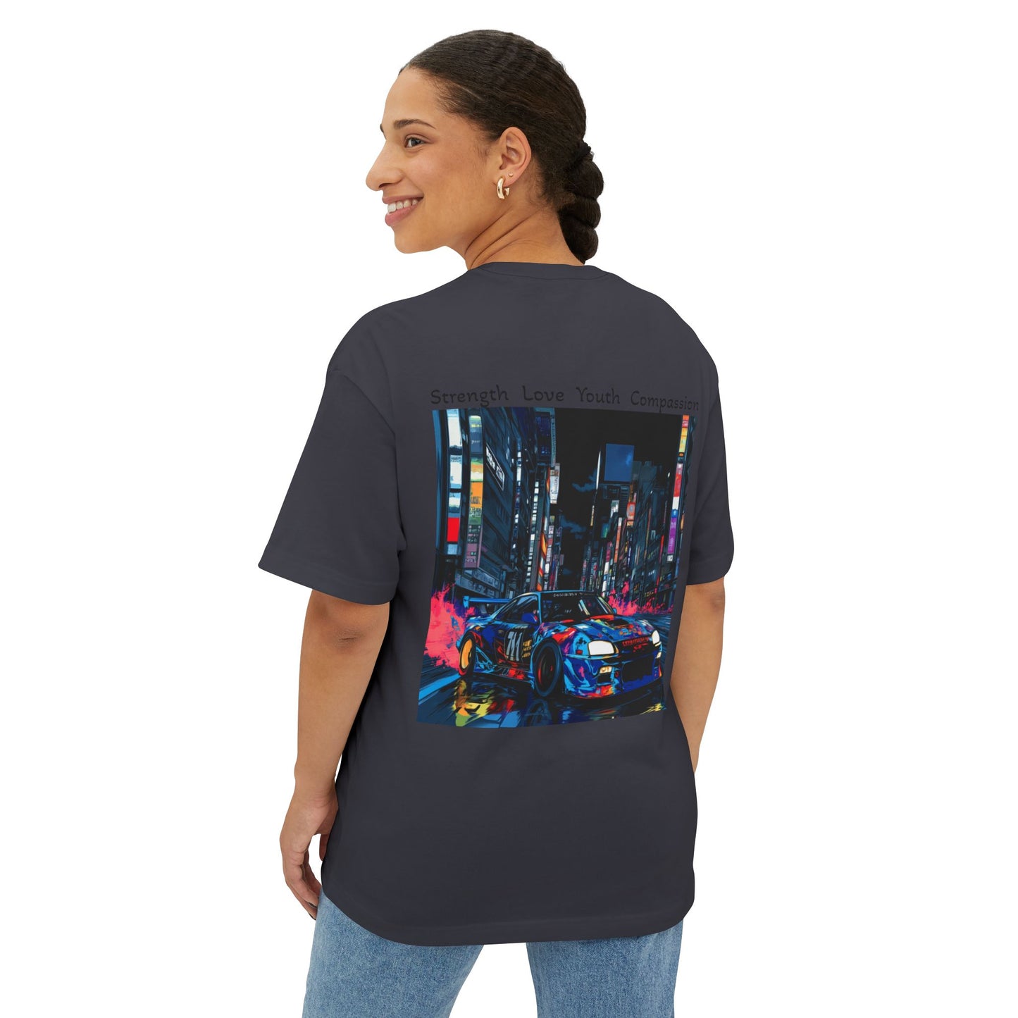 Urban Vibe Boxy Tee - Oversized Unisex T-Shirt, Streetwear Fashion, Graphic Tee, Cool Casual Wear, Retro Style, Perfect Gift