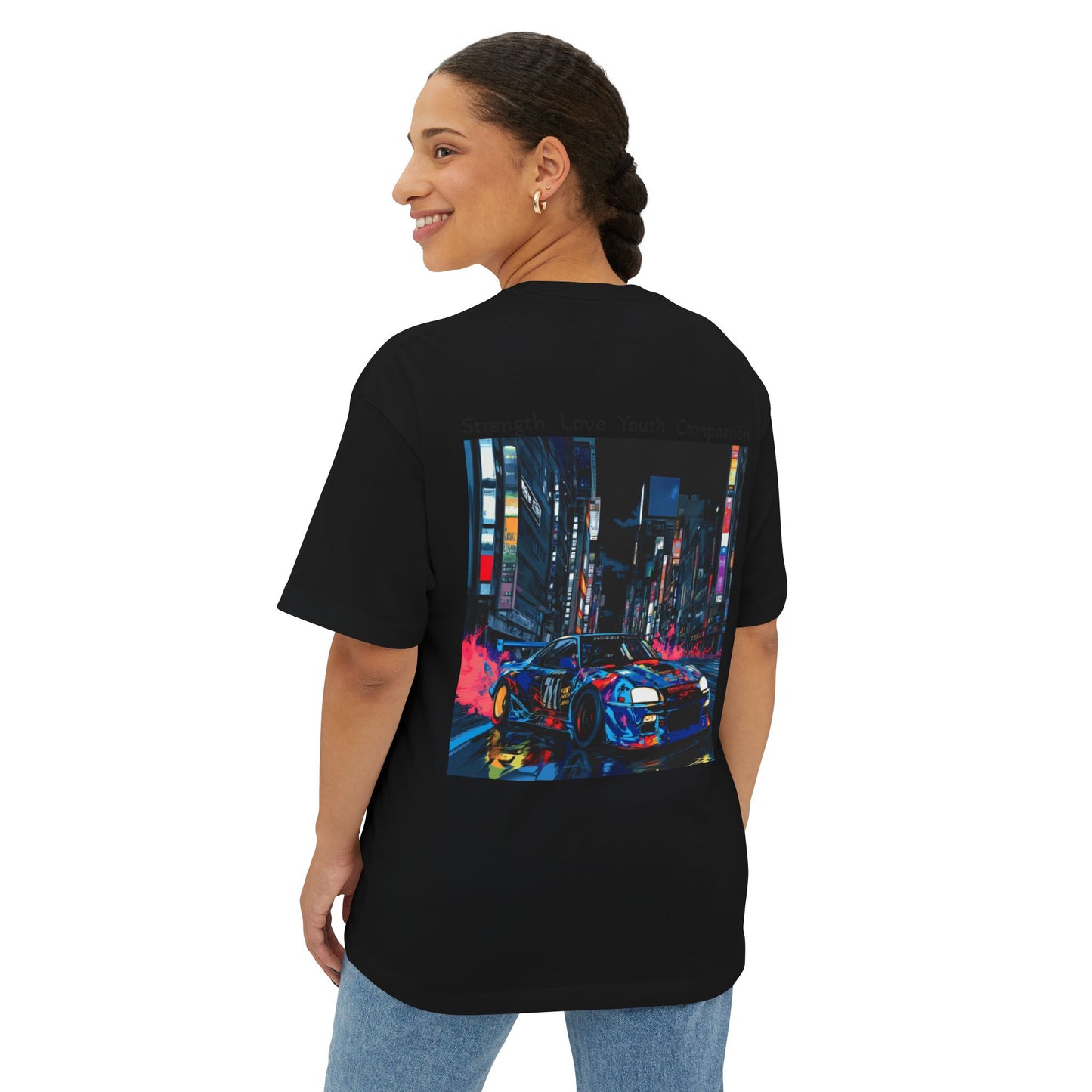 Urban Vibe Boxy Tee - Oversized Unisex T-Shirt, Streetwear Fashion, Graphic Tee, Cool Casual Wear, Retro Style, Perfect Gift
