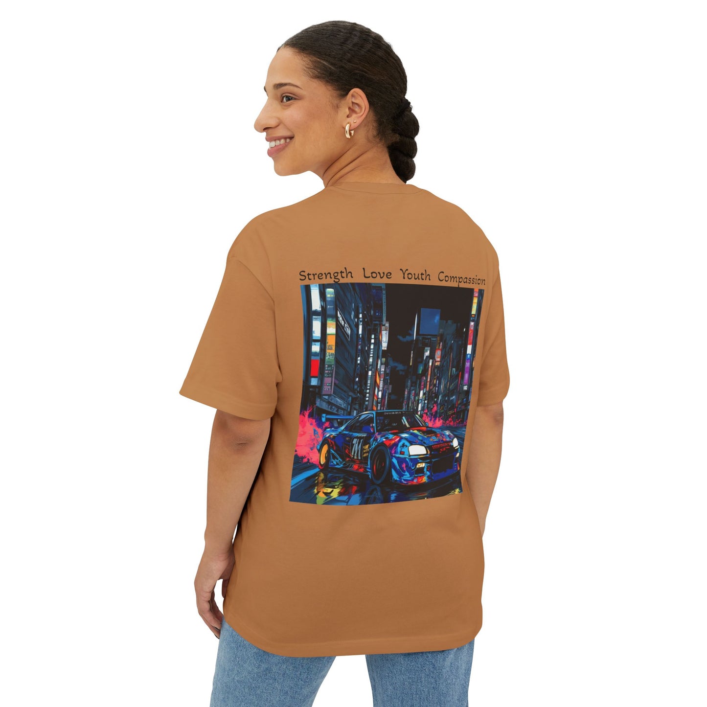 Urban Vibe Boxy Tee - Oversized Unisex T-Shirt, Streetwear Fashion, Graphic Tee, Cool Casual Wear, Retro Style, Perfect Gift