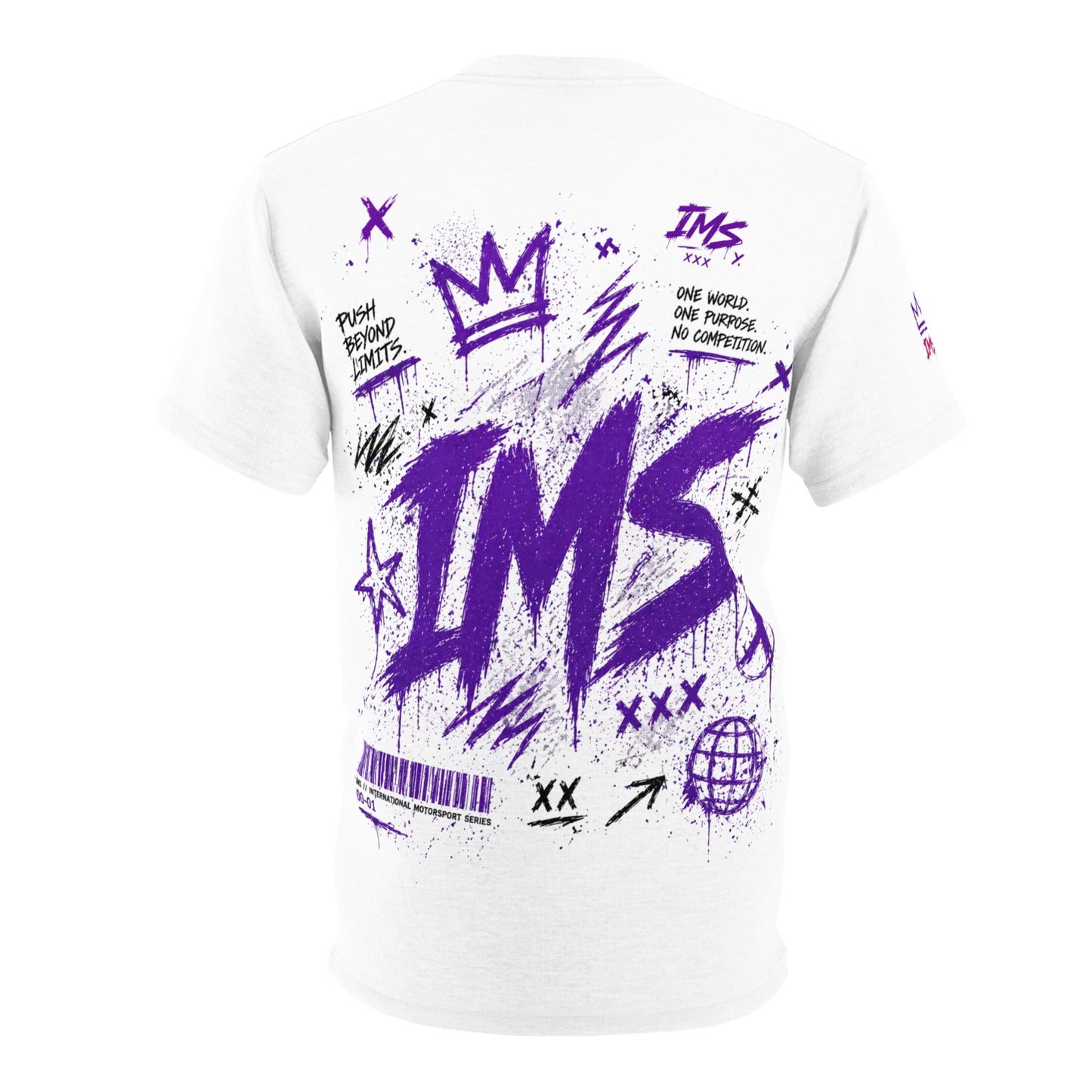 Graphic Graffiti Tee Purple