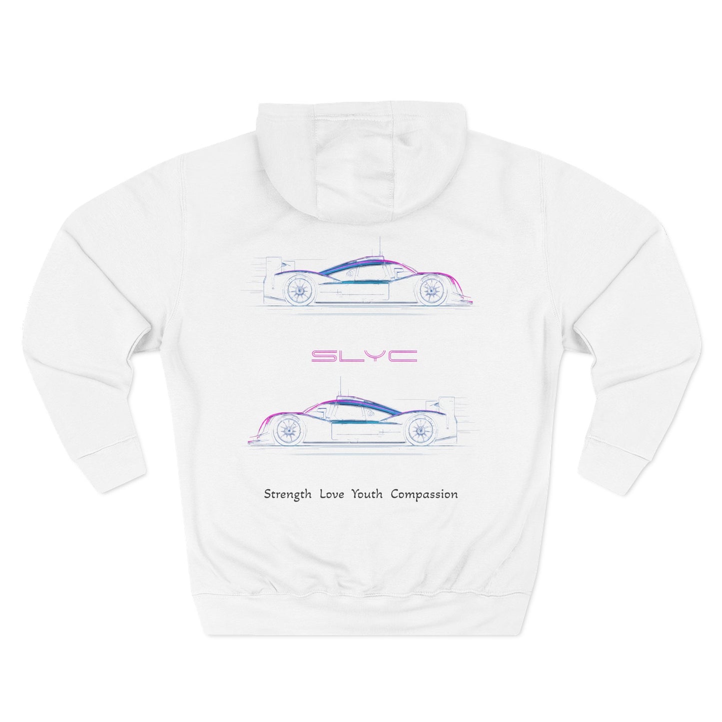 Three-Panel Fleece Hoodie | Stylish Casual Wear, Gift for Car Enthusiasts, Cozy Hoodie for All Seasons, Trendy Streetwear