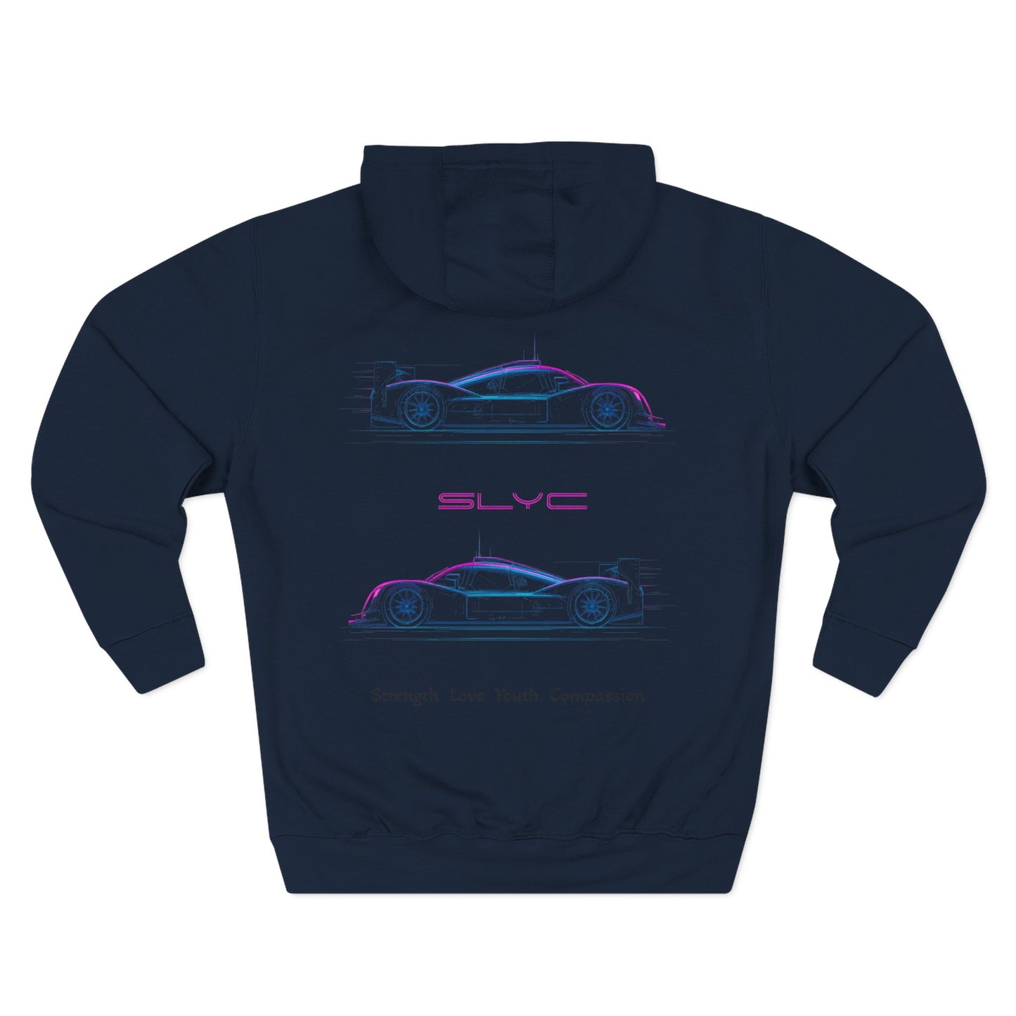 Three-Panel Fleece Hoodie | Stylish Casual Wear, Gift for Car Enthusiasts, Cozy Hoodie for All Seasons, Trendy Streetwear