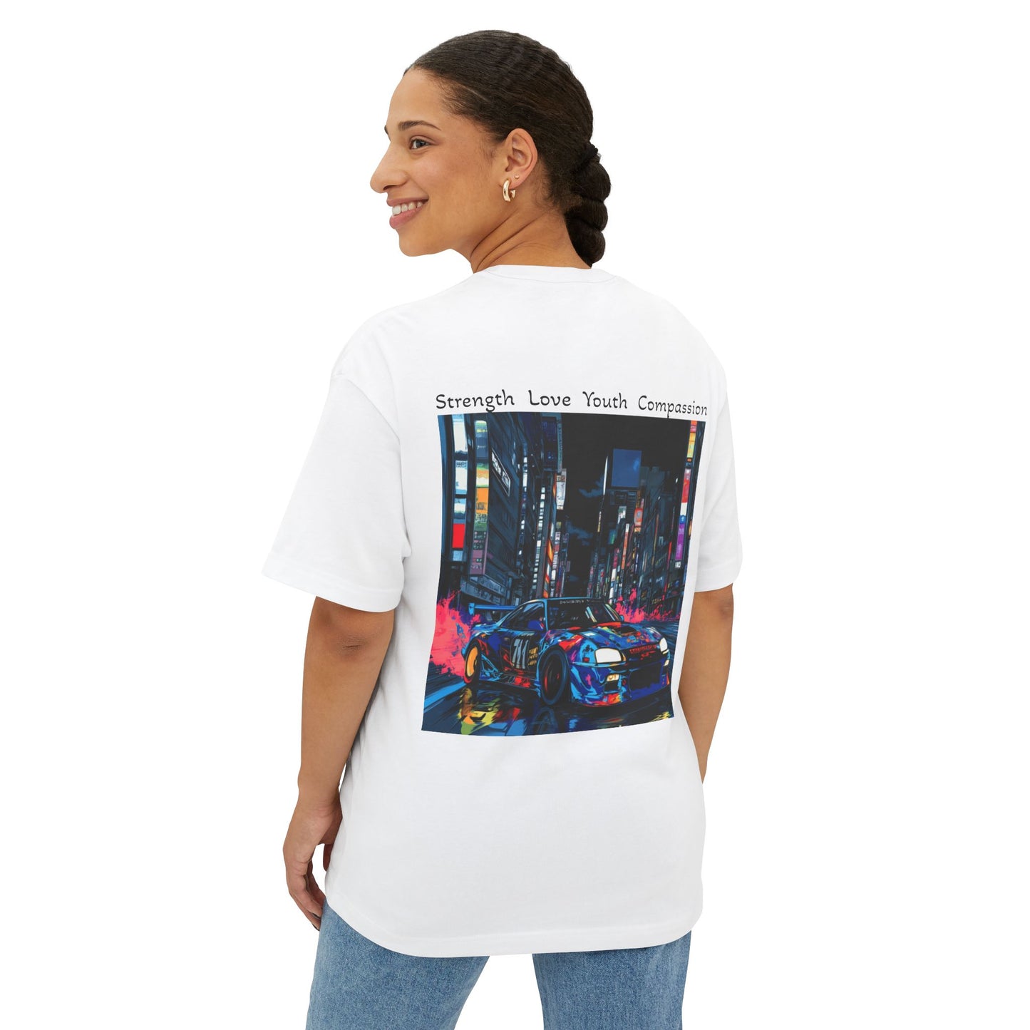Urban Vibe Boxy Tee - Oversized Unisex T-Shirt, Streetwear Fashion, Graphic Tee, Cool Casual Wear, Retro Style, Perfect Gift