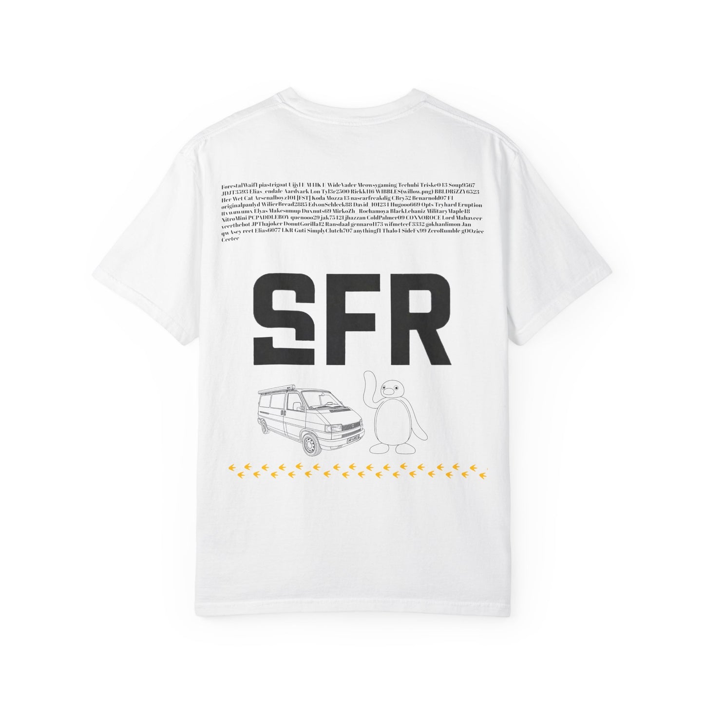 SFR Van Graphic T-Shirt — Minimal Line Art Camper Tee