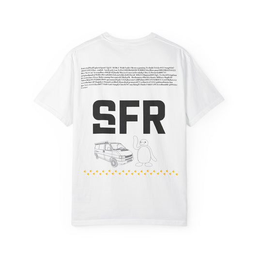 SFR Van Graphic T-Shirt — Minimal Line Art Camper Tee